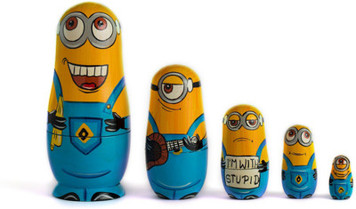 

craftizen foundation Minion Nesting Dolls(Yellow, Blue, Black, White)