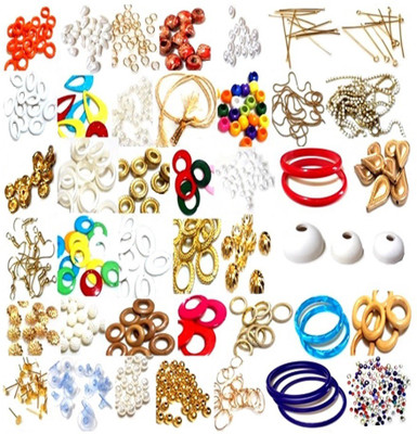 

3PUR 47 Pc Jewelry Making Kit for Silk Thread Jhumka/Earrings/Necklace