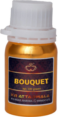 

Kr Attarwala Bouquet Aroma Fragrance Perfume 100ml Ittar Attar Oil - Mix Flowers of mogra jasmine rose lily Floral Attar(Gulmohar)