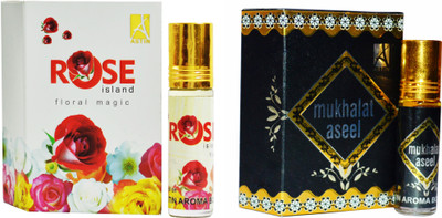 Astin Rose ISLAND and Mukhallat Aseel Special Floral Attar(Floral)