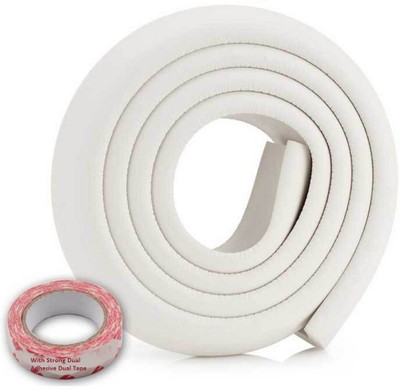 

safetywarehouse BabyPro™ Safety Edge Guard for covering sharp edges of bed/table/pillars for baby/child safety, White, 1 pc(BabyPro)