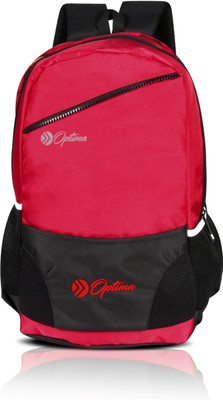 

Optima Multi Zipper 28.0 L Laptop Backpack(Red)
