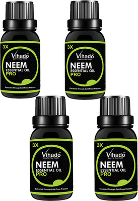 

VIHADO Pure Neem Oil 3X PRO (Azadirachta Indica) 100% Natural Cold Pressed 15 ML (PACK OF 4)(15 ml)