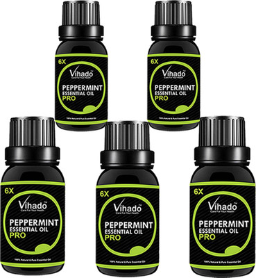 

VIHADO Peppermint Essential Oil 6x PRO Faster - 20 ML (Pack of 5)(20 ml)