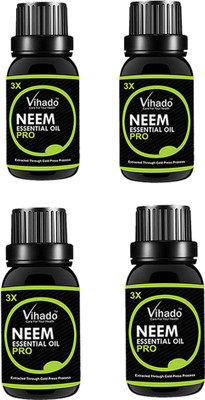 

VIHADO 100% pure and natural Neem Oil 3X PRO (20 ML) (Pack of 4)(20 ml)