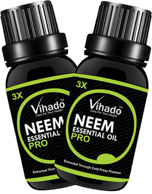 

VIHADO Neem Carrier Oil Pure Natural For Skin care & Hair treatment Hair Oil 3X PRO 10 ML (Pack of 2)(10 ml)
