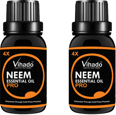 

VIHADO Neem Oil 4X PRO for Hair & Skin (30 ML) (Pack of 2)(30 ml)