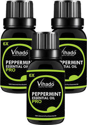 

VIHADO 100% Pure & Natural Peppermint Oil 6X PRO (25 ML) (Pack of 3)(25 ml)