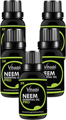 

VIHADO Pure Organic Neem Oil (ColdPressed & Undiluted) Hair Oil 3X PRO (30 ML) (Pack of 5)(30 ml)