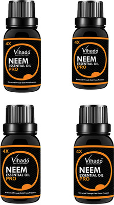 

VIHADO 100% pure and natural Neem Oil 4X PRO (20 ML) (Pack of 4)(20 ml)