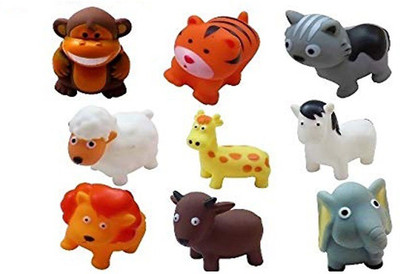 

Sanyal We’re Friends Animal Friends Chu Chu Bath Toys (Set of 9) - Multicolored. Bath Toy(Multicolor)