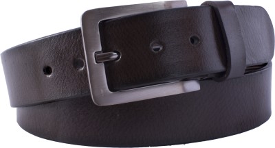 

U+N Men Casual Brown Genuine Leather Belt