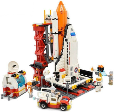 

Sanyal 679 PCS Space Shuttle Rocket Launch Station Center Educational Block Construction Toy With Astronaut Model Mini Figures (Multicolored)(Multicolor)