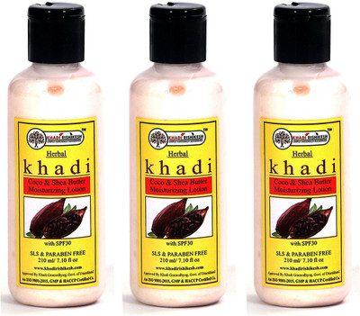 

Khadi Rishikesh Herbal Coco & Shea Butter Moisturizing Lotion (Pack of 3)(630 ml)