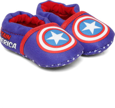 Disney Marvel Captain America Infant Blue Booties Booties(Toe to Heel Length - 11 cm Blue)