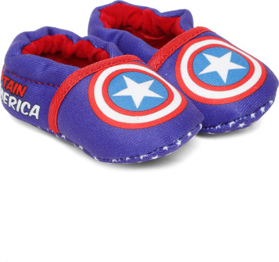 

Disney Marvel Captain America Infant Blue Booties Booties(Toe to Heel Length - 13 cm Blue)