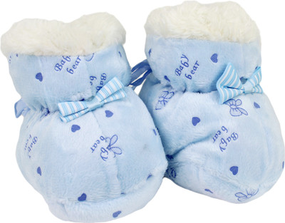 

Neska Moda 0 To 12 Month Baby Booties(Toe to Heel Length - 12 cm Blue)