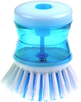 AC Liqiud Dispenser Brush for kitchen/washbasin/ sink Plastic Wet and Dry Brush(Multicolor)