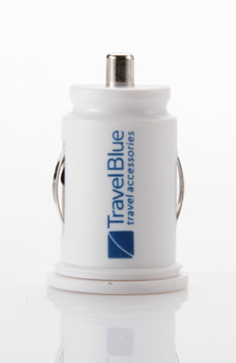 Travel Blue 2.1 amp Turbo Car Charger(White) at flipkart