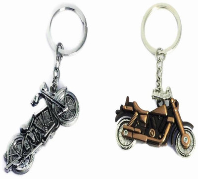 

Madhuraj Combos of Designer Metal Bikes Key Chain(Silver)