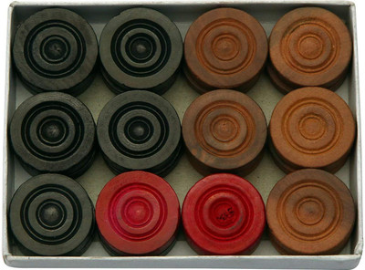 

Qweezer 24 WOODEN POLISH Carrom Pawns(Pack of 24)