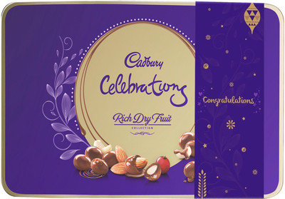 

Cadbury Celebrations Rich Dry Fruit Chocolate Congratulations Gift Pack, 177 gm Brittles(177 g)