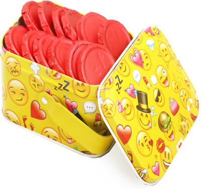 

Ghasitaram Gifts Chocolates-Smiley Chococlates in Smiley Tin Box Brittles(500 g)