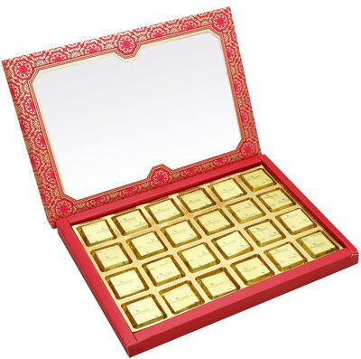 

Ghasitaram Gifts Sugafree Chocolates 24 pcs Pink Printed Assorted Sugafree Chocolate Box Brittles(Pack of 2, 360 g)