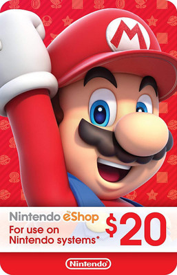 

Nintendo eShop Card $20 USD(Code in the Box - for 3DS, Wii U & Switch)