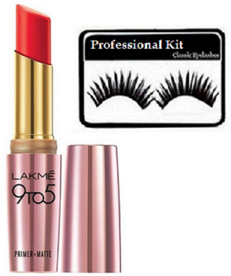 

Professional kit Eyelashes, 9to5 Matte Lipstick(Set of 2)