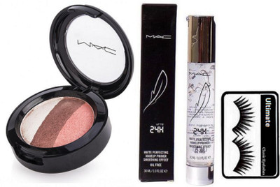 

Ultimate Eyelashes With 3 shade Eyeshadow, Up To 24H Smoothing Effect Face Primer(Set of 3)