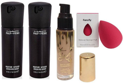 

Fancify Sponge Puff, Face Serum (Pack Of 2), Liquid Foundation(Set of 4)