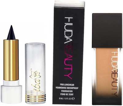 

iba halal care PURE NATURAL KAJAL WITH PRO LONG WEAR NOURISHING WATERPROOF FOUNDATION PACK(Set of 2)