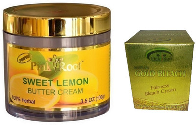 

Pink Root SWEET LEMON CREAM 100G WITH GOLD BLEACH 50G(Set of 2)