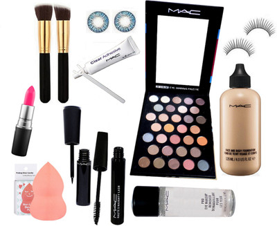 

pro longwear combo Eyelashes,Mac Makeup Big Basket Combo Kit(Set of 12)