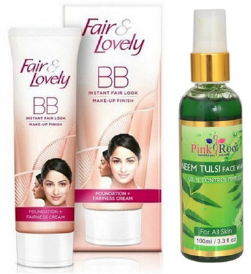

Pink Root NEEM FACE WASH 100ML WITH FAIR & LOVELY BB CREAM(Set of 2)
