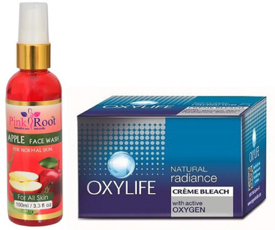 

Pink Root APPLE FACE WASH 100ML WITH OXYLIFE NATURAL RADIANCE BLEACH(Set of 2)
