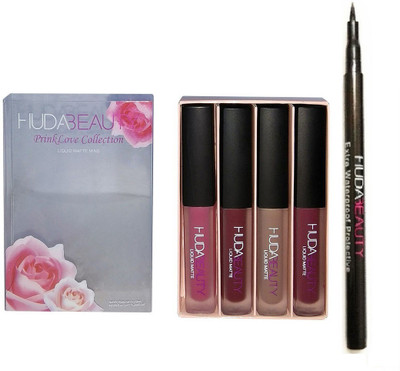 

Huda Beauty Liquid Mattee prick love edition with waterproof eyeliner(Set of 2)