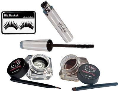

big Basket Eyelashes,Mac Hello Kitty Two Eyeliner, Brooke Candy Mascara(Set of 3)