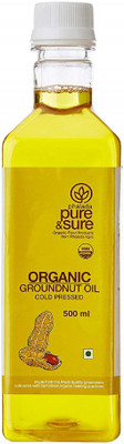 

Pure & Sure GROUNDNUT OIL 500ML Groundnut Oil Plastic Bottle(500 ml)