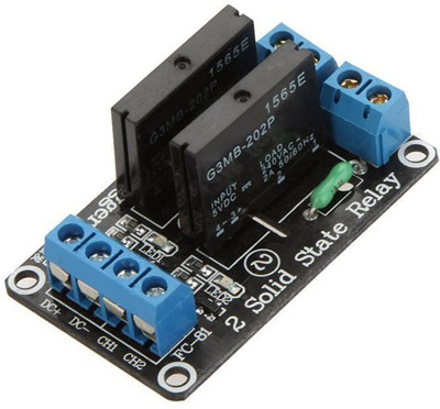

xcluma 5V 2 Channel OMRON SSR High Level Solid State Relay Module 250V 2A Electronic Components Electronic Hobby Kit