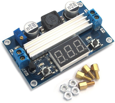 

xcluma LTC1871 BOOST MODULE 3.5-35V 100W WITH DUAL DISPLAY VOLTMETER Electronic Components Electronic Hobby Kit