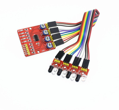 

xcluma 4 WAY 4 CHANNEL INFRARED DETECTOR TRANSMISSION LINE SENSOR ARDUINO Electronic Components Electronic Hobby Kit