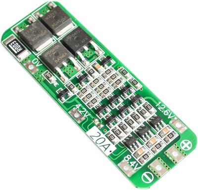 

xcluma 3S 11.1V 12V 12.6V 18650 lithium battery charge protection board 20A current anti-overcharge Electronic Components Electronic Hobby Kit