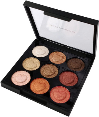 One Personal Care 9 in 1 Velvet Eye Shadow (HF4200-01) 8 g(Multicolor, Silver, Gold, Red, Pink, Orange, Brown)