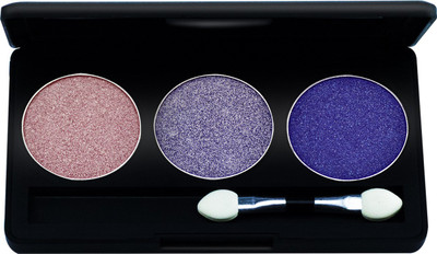 

GlamGals 3 Color Diamond Eye shadow Kit (Light Purple,Blue) 9 g(Multi)