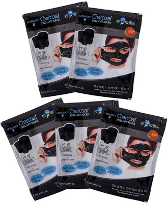 

Le Maroco Charcoal Mask Cream Oil Control Anti-Acne Whitening & Deep Cleansing Blackhead Remover ( Pack of 5 )135 ml(135 ml)