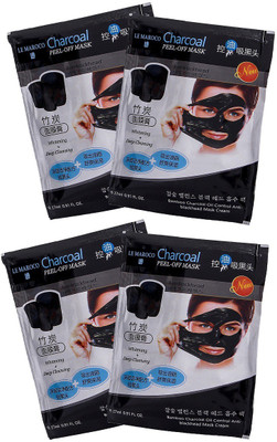 

Le Maroco Charcoal Mask Cream Oil Control Anti-Acne Whitening & Deep Cleansing Blackhead Remover ( Pack of 4 )108 ml(108 ml)