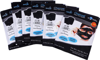 

SQuared Charcoal Mask Cream Oil Control Anti-Acne Whitening & Deep Cleansing Blackhead Remover ( Pack of 6 )162 ml (162 ml)(162 ml)