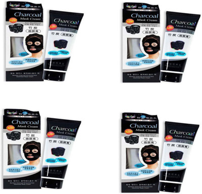 

TANTRUM CHARCOAL FACE MASK FOR BLACK HEAD REMOVAL (130g) (PACK OF 4)(130 g)